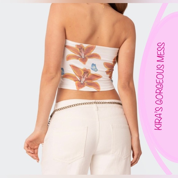 🍭🦚NWT🦚🍭TIGERLILY TUBE TOP🍭🦚 - Picture 4 of 5